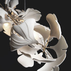 Chandelier Dekoratif LED Tembaga Ginkgo Biloba Flower Chandelier
